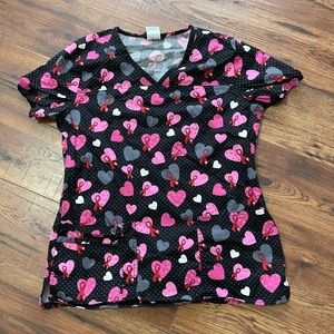 Cherokee printed scrub top